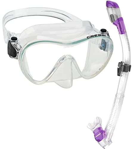 Cressi Scuba Diving Snorkeling Kit - Freediving Mask & Dry Snorkel