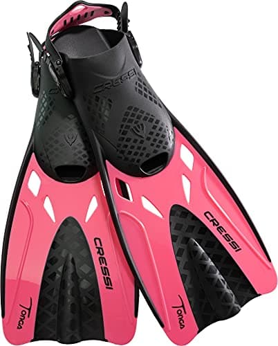 Cressi Adult Adjustable Snorkeling Fins with Ultra Resistant Buckles, Very Light, Ideal for Traveling - Tonga: designed in Italy